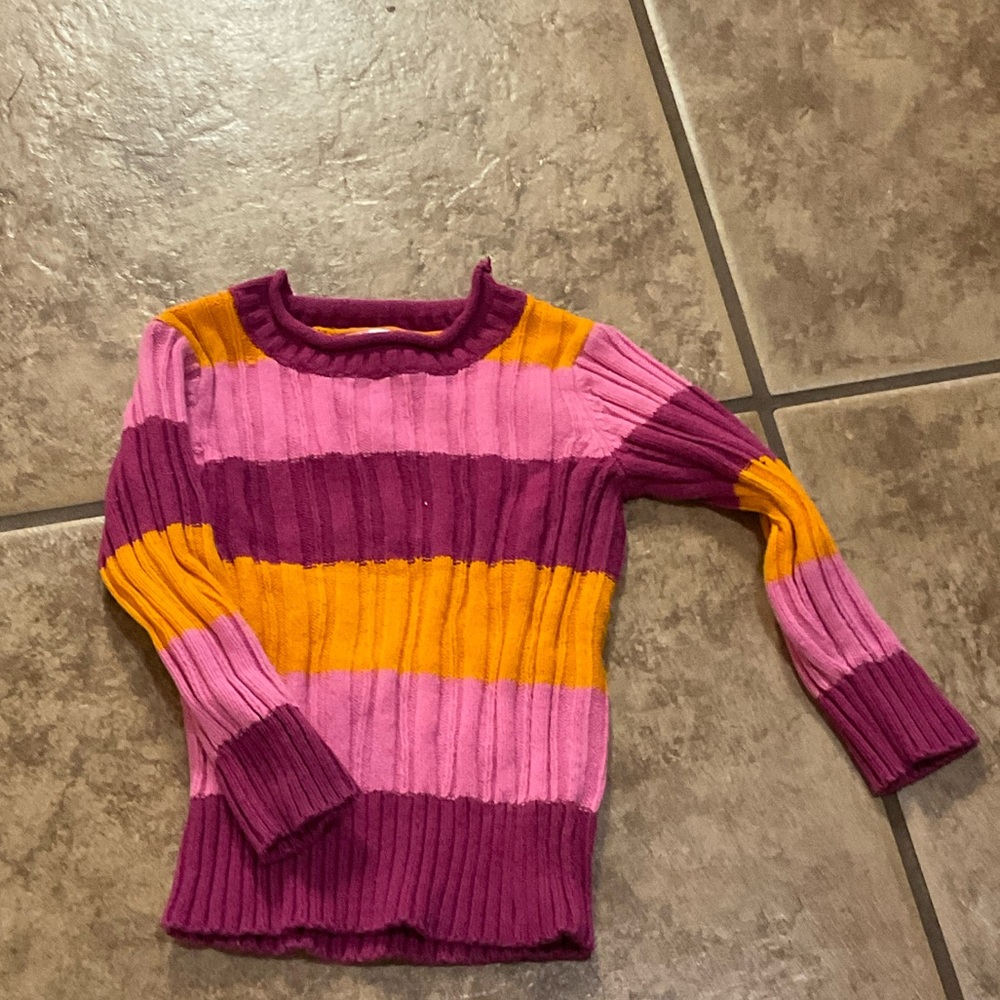 Place Pink and Orange Knit Sweater